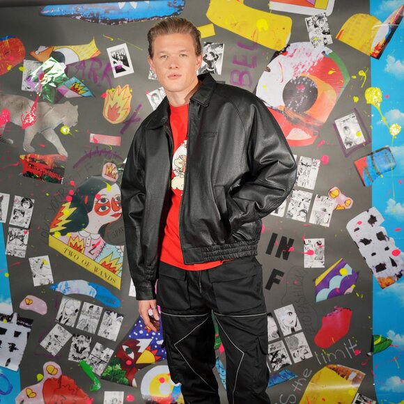 Vintage 90s Hand-Painted Leather Bomber Jacket – Size XL, Unisex - Picture 9 of 12